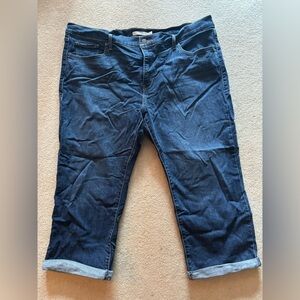 Women's Blue Cropped Jeans
